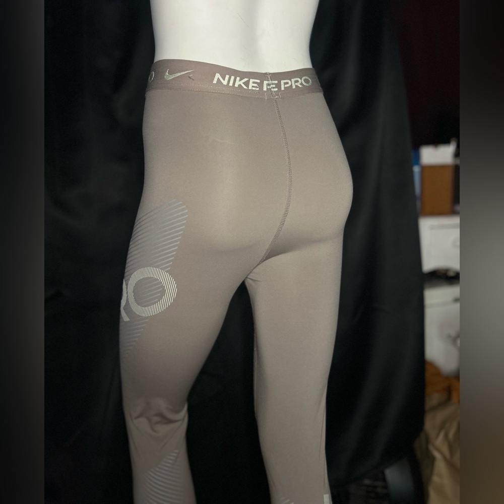 Nike Pro Compression Tights - Tan - Picture 5 of 7